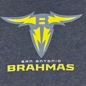 XFL T-Shirt Womens Large Grey San Antonio Brahmas Graphic Short Sleeve Tee